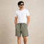 Men's Sage green Casual Linen Shorts