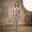 Women’s Floral Print Pyjama Set – Long Sleeve Button-Up Nightwear