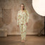 Women’s Floral Pyjama Set – Long Sleeve Button Front Nightwear