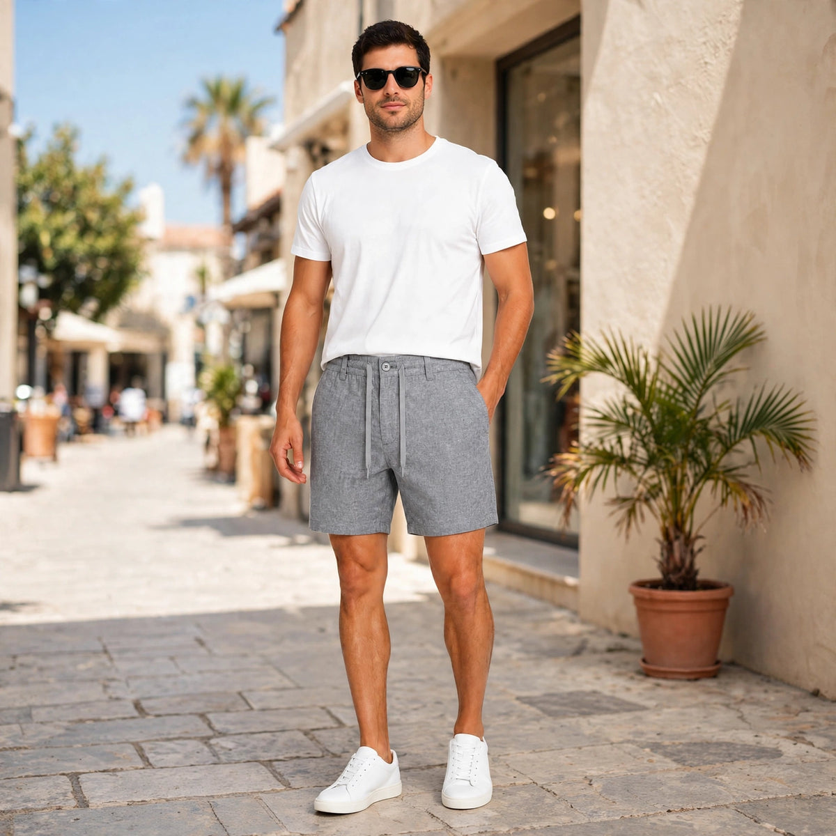 Men's Linen Shorts