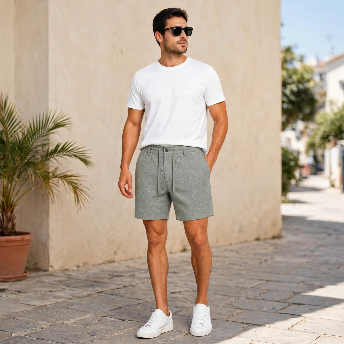 Men's Linen Shorts
